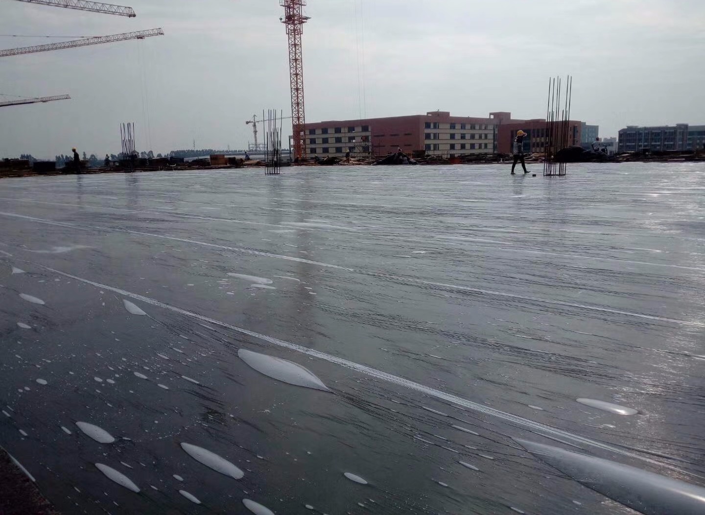东莞京东亚洲一号仓库20万方巴固地坪激光整平施工